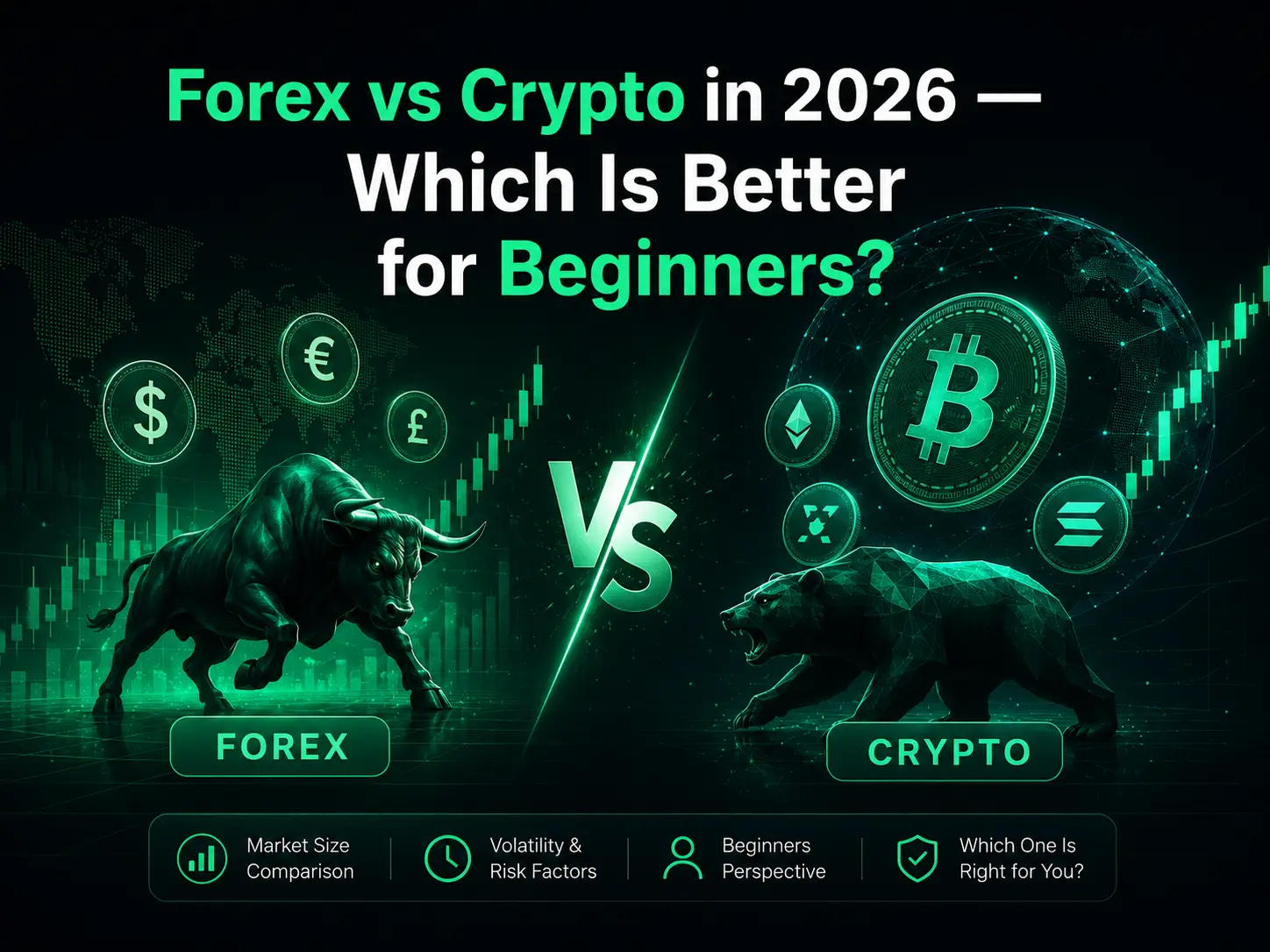 Forex chart and crypto chart side by side